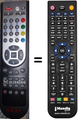 Mando a distancia equivalente Akai SUP5684