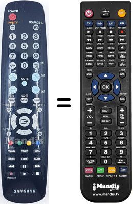 Mando a distancia equivalente Samsung LE32A467C1MXZF Mando a distancia equivalente Samsung LE32A467C1MXZF