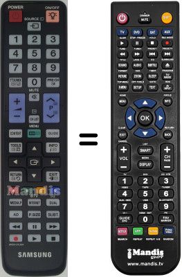 Mando a distancia equivalente Samsung LE55C650L1W/XZG Mando a distancia equivalente Samsung LE55C650L1W/XZG