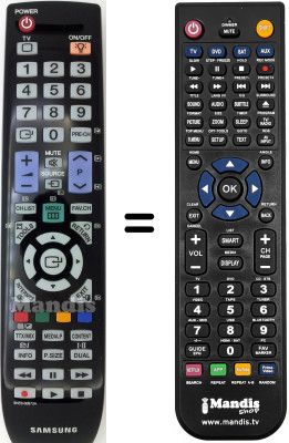 Mando a distancia equivalente Samsung LA55B650T1R/XXP Mando a distancia equivalente Samsung LA55B650T1R/XXP