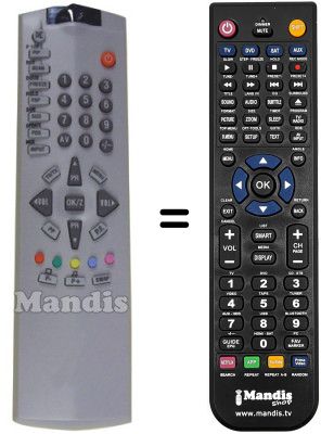 Mando a distancia equivalente Akai CTB32PK8A