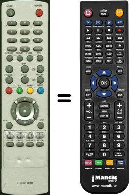 Mando a distancia equivalente Bluesky EU0351-0001