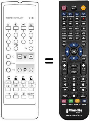 Télécommande équivalente Neckermann 144 / 370