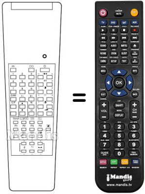 Mando a distancia equivalente Samsung CB685W Mando a distancia equivalente Samsung CB685W