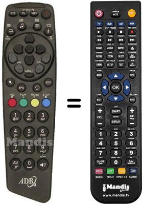 Télécommande équivalente REMCON748