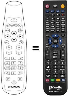 Replacement remote control REMCON366 Replacement remote control REMCON366