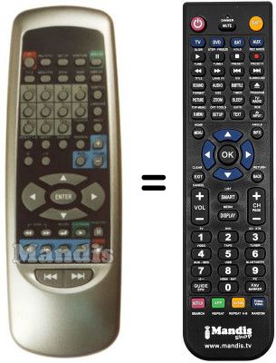 Télécommande équivalente REMCON1224