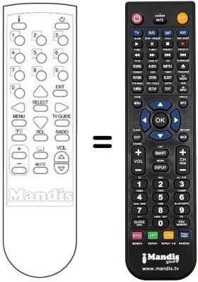 Replacement remote control REMCON852