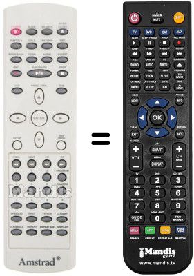 Replacement remote control REMCON155