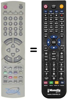 Mando a distancia equivalente REMCON140