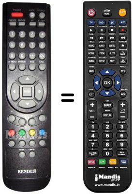 Replacement remote control REMCON1112