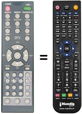 Replacement remote control REMCON640