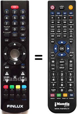 Replacement remote control Finlux FX46882