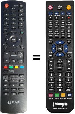 Replacement remote control Funai LT850-M22