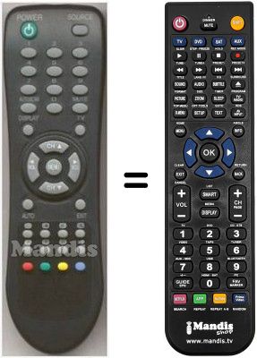 Télécommande équivalente Sliding ST1743