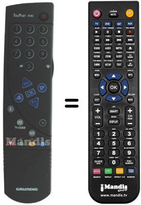 Replacement remote control Grundig M82-169PAL / PLUS