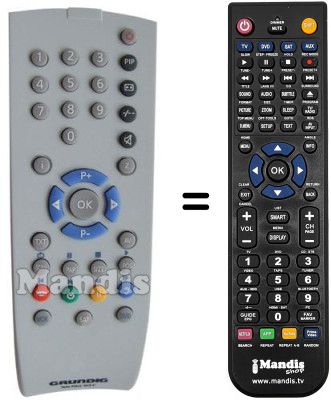 Mando a distancia equivalente Grundig T51-4201 / 5TOP Mando a distancia equivalente Grundig T51-4201 / 5TOP