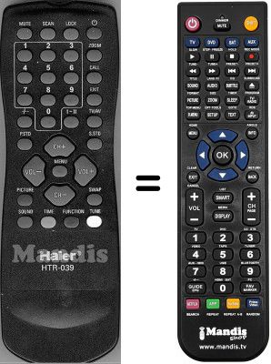 Replacement remote control Haier HTR-039