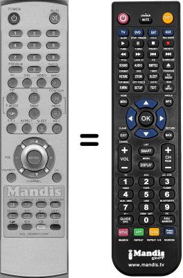 Replacement remote control Hyundai HQL260WR Replacement remote control Hyundai HQL260WR