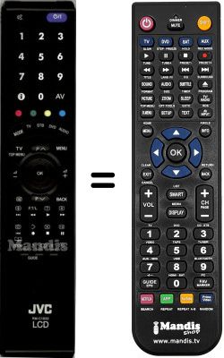 Replacement remote control JVC LT-32R10BU
