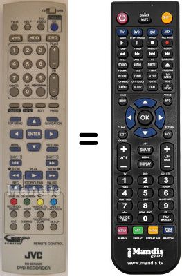 Replacement remote control JVC DR-MX10SWK