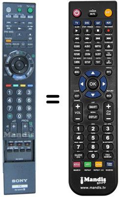 Replacement remote control REMCON673 Replacement remote control REMCON673