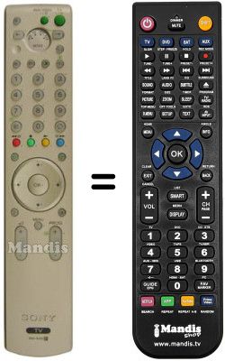 Mando a distancia equivalente REMCON125 Mando a distancia equivalente REMCON125
