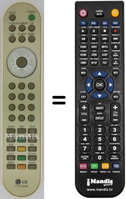 Mando a distancia equivalente LG RZ48SZ40RB Mando a distancia equivalente LG RZ48SZ40RB