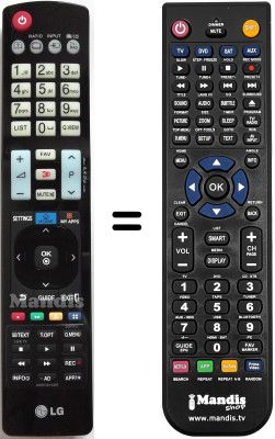 Mando a distancia equivalente LG 60LM620S Mando a distancia equivalente LG 60LM620S