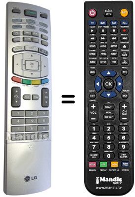 Replacement remote control LG 6710V00138P