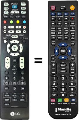 Télécommande équivalente LG 42LC45-ZA.AEUVUG Télécommande équivalente LG 42LC45-ZA.AEUVUG