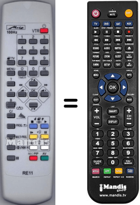 Mando a distancia equivalente Metz 82TE97100HT