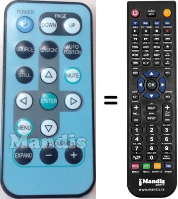 Replacement remote control XL5U Replacement remote control XL5U