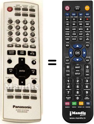 Mando a distancia equivalente Panasonic N2QAJB000096