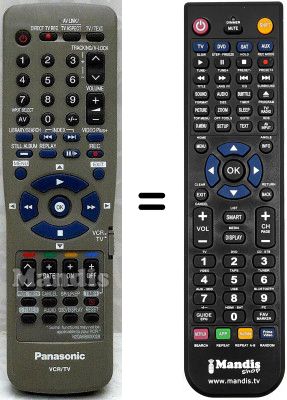 Replacement remote control Panasonic N2QAKB000028