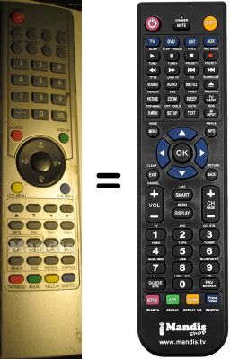 Replacement remote control NordMende N4204PD