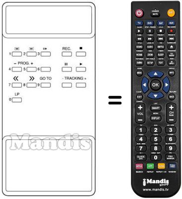 Replacement remote control REMCON1335