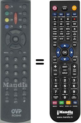 Mando a distancia equivalente RC5840