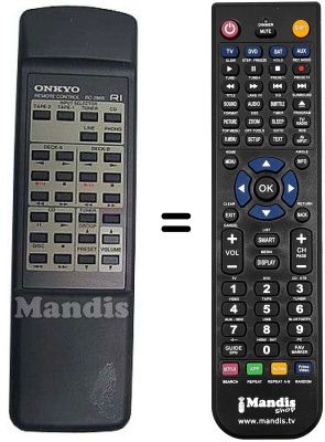 Replacement remote control RC286S