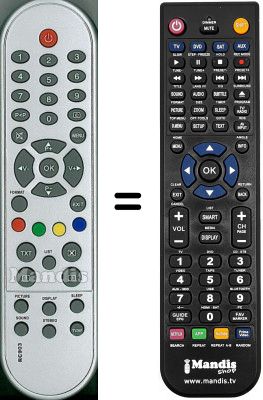 Mando a distancia equivalente RC903