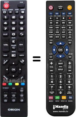 Mando a distancia equivalente Orion ORI001