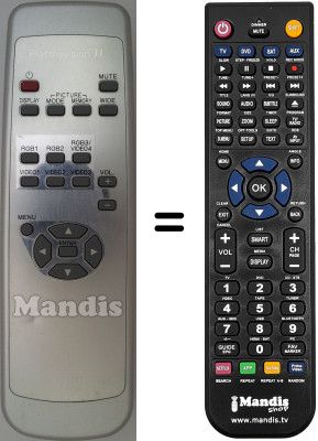 Mando a distancia equivalente Fujitsu P42HHS10