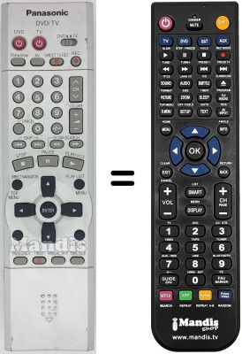 Replacement remote control Grundig EUR7615KPO Replacement remote control Grundig EUR7615KPO