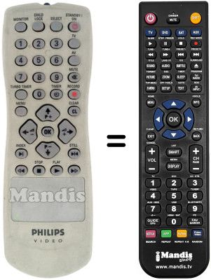 Replacement remote control Philips VR520