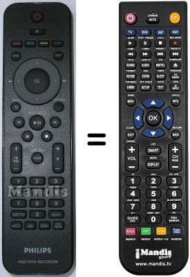 Replacement remote control Philips HDR3800