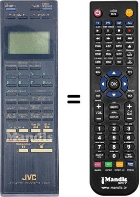 Mando a distancia equivalente JVC HR-D530E