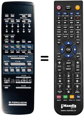 Replacement remote control Thorn FV57H