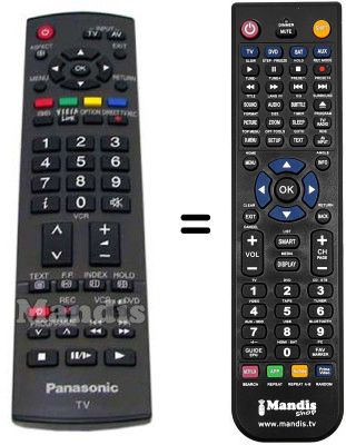 Mando a distancia equivalente N2QAYB000223