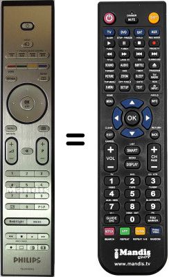 Replacement remote control Philips 37PFL9732D / 10 Replacement remote control Philips 37PFL9732D / 10