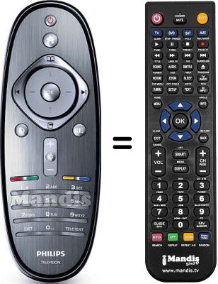 Mando a distancia equivalente Philips 46PFL7695M / 08
